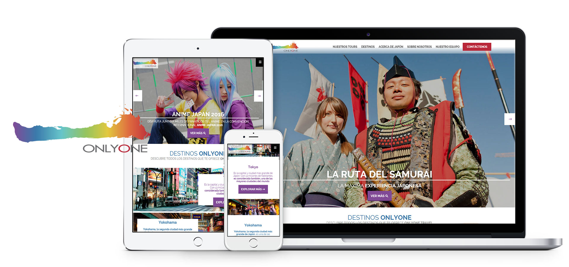onlyone travel diseño web