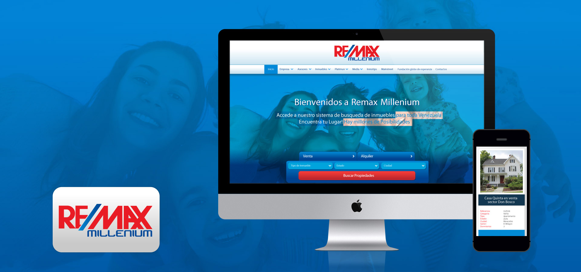 remax millenium maracaibo diseño web