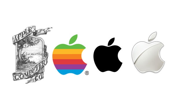 evoluci&oacute;n del logotipo de apple